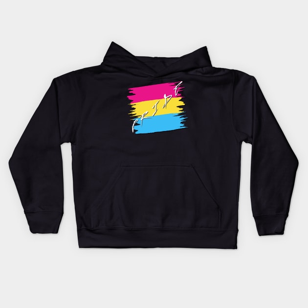 Pansexual Pride Kids Hoodie by Lala Mew